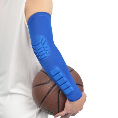 China Adjustable Elasticity Breathable High Quality Padded Elbow Forearm Sleeves Protective Compression Arm Support for sale