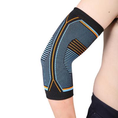 China Adjustable Elasticity Breathable Unisex Elbow Brace Elbow Compression Sleeve For Tennis for sale