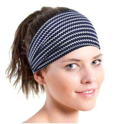 China Home Daily Life Sports In Sports Running Stretchy Running Headband Anti Slip Yoga Sweatband for sale