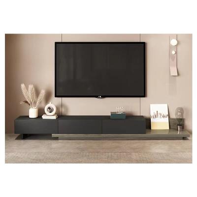 China Hot Sale Modern Living Room Retractable And Large Capacity Modern Drawers Tv Cabinet Freely Extendable for sale