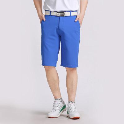 China Anti-Wrinkle 4 Way Stretch Polyester Spandex Shorts Mens Workout Golf Shorts for sale