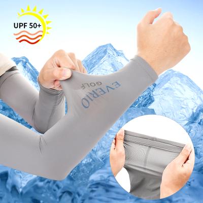 China Breathable UPF50+ Brand OEM Service Tennis Rise Custom Bicycle Golf UV Arm Sleeve for sale