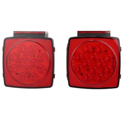 China Trucks 12V Spot Trailer LED Brake Tail Turn Stop Light Heavy Duty Waterproof Red License 12V Running Lamp for Trailers Boat Marine Camper RV Truck for sale