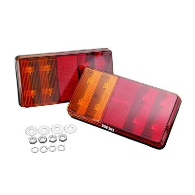 China Heavy Duty Trucks 8LED Tail Stop Light Brake Lights Waterproof Trailer Light Caravan BAR 12V Signal Lamp for sale