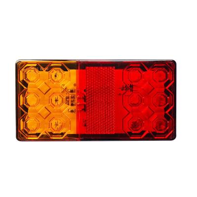 China 12V 24V LED Tail Lamp Trailer Tractor Turn Signal Lights Rear Light Brake Lights For Truck ATV RV Boat Amber Red for sale