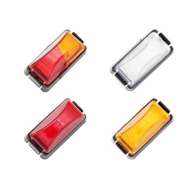 China Waterproof ABS 10-30V LED Double Sides Marker Trailer Lights Car Truck Rear Tail Warning Lights Clearance Light Lamps for sale