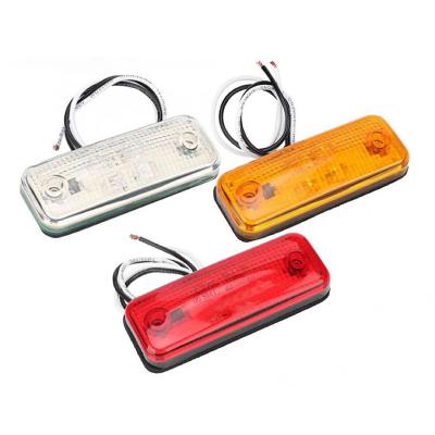 China ABS 10-30V Amber Clearance Side Marker Indicator Red White Light for Trailer Truck Caravan Signal Lights Turn Lights E8 for sale