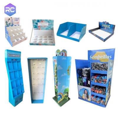 China Cardboard Display Shelf Supermarket Display Stands For Food Potato Chips Coffee Bean Chocolate Custom Retail Cardboard Floor Display Stand for sale