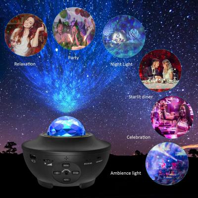 China 3D Led Projector Light Kids Night Light Starry Lamp New Arrival Moon Color Christmas Baby Gift Laser Club Sky Modern Galaxy Lamp for sale