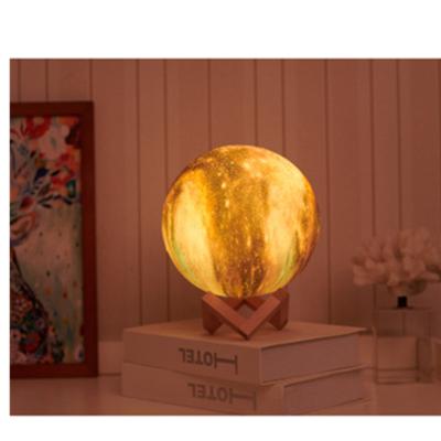 China Modern 3D Printing Moon Lamp Galaxy Moon Light Kids Night Light 16 Color Changing Touch and Galaxy Remote Control Light for sale