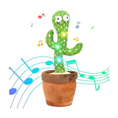 China Electronic Music Speaker Dancing Cactus Toy Hot Sales Plush Recording Battery Shake Tree Game Usb Charging 120 Songs Arabic Singing Speaker Dancing Cactus Toy for sale