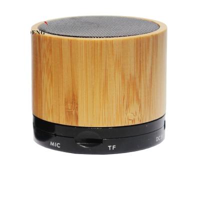 China Custom Wooden Mini Super Bass Mini Wireless BT Video Call LOGO Horn Gift Subwoofer Sound Amplifiers Portable Speakers for sale