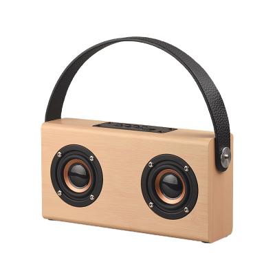 China Portable Radio Bass Amplifier Wooden Speaker Call Super Home Theater Karaoke Box Party DJ Subwoofer Smart Outdoor Car Portable for sale