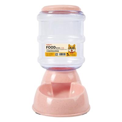 China New Type Plastic Stocked Customized Automatic Pet Feeder Water Bottles Dogs And Cats Feeder for sale