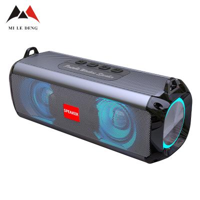 China Phone Function A-18 Outdoor Portable Radio LED Colorful Stereo Light Wireless Speaker for sale