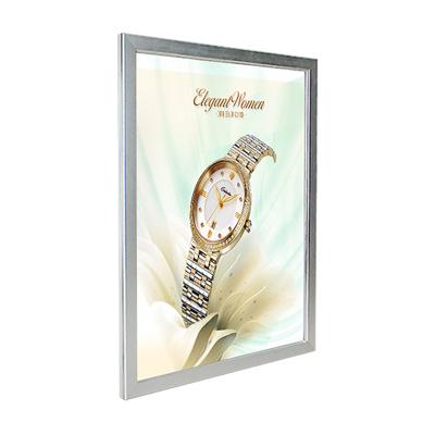 China Wall Mounted Poster Frame Advertising Display A0 A1 A2 A3 A4 Slim Aluminum Profile Lightbox Ultrathin Aluminum Light Box for sale