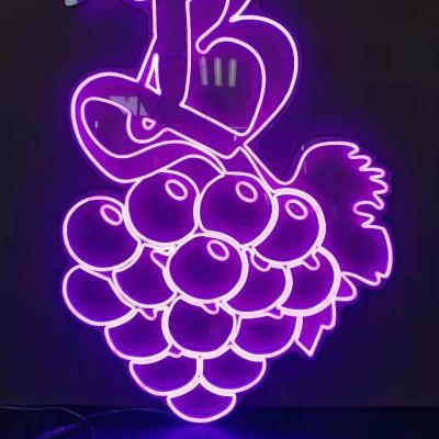 China Retail Store Wall Sign Neon Led Light Neon Led Sign Fruit Custom Pluggable Neon Led Sign Lights for sale