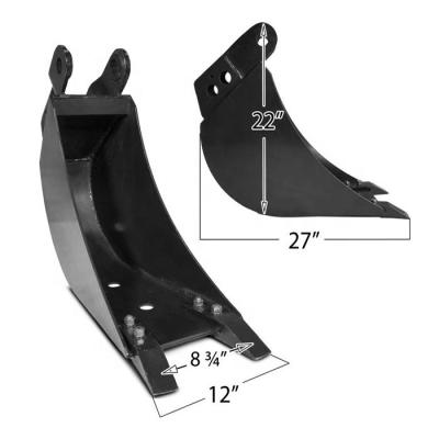 China Q345B/NM400 Mini Excavator Ditching Bucket for Precise Construction for sale