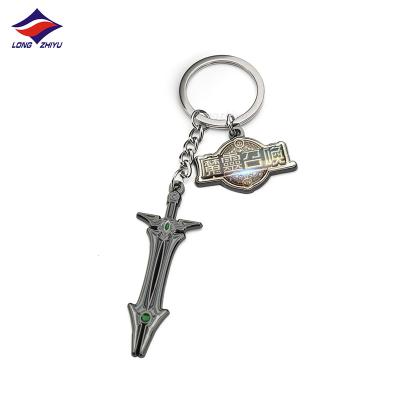 China Wholesale Custom Metal Cartoon Character Key Chain Sword Metal Keychain Accessories Manufacturer Longzhiyu 17years Anime Key Chains for sale