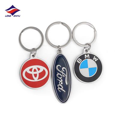 China Longzhiyu professional enamel maker metal key chain custom wholesale 3d car key chain pointed key chains logo for sale