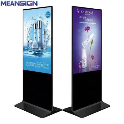 China Indoor Floor Standing Android Digital Signage Media Player 43 Inch Ultra Slim Indoor LCD Advertising Player for sale