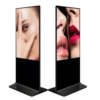 China 43 Inch Custom Ultra Thin Indoor LCD Kiosk Advertising Display Android Wifi Indoor Floor Standing Digital Signage for sale