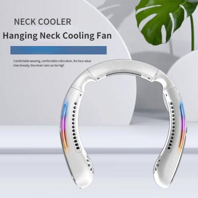 China Hanging Neck Fan 2022 3 Speed ​​Fan 3600 Rechargeable Bladeless Leafless Neck Fan Mini Portable USB 3600 mAh Fan for sale