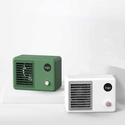 China Table Air Conditioning Jet Household 2022 Fans Desktop Mini Humidifier Fresh and Simple Portable Water-cooled Fans for sale