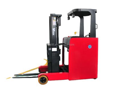 China Hotels factory price 1.5 ton 1.8 ton 2 ton 2.5 ton reach truck electric forklift with 5m 6m 7m 8m 10m lifting height and eps for sale