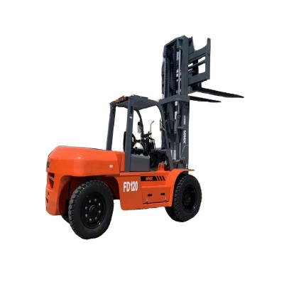 China hotels diesel forklift 12 ton with solid tires china forklift manufacturer for sale