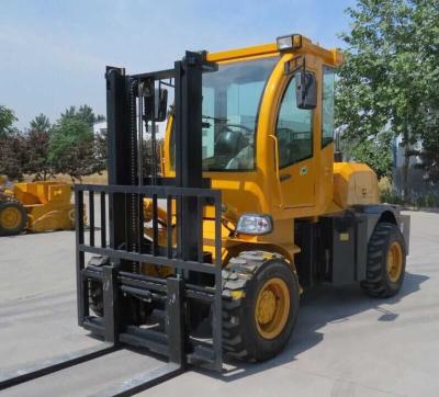 China Hotels 2ton 3Ton 5 Ton Forklift Off Road 4WD 4x4 All Diesel Rough Terrain Forklift Forklift Price For Sale for sale