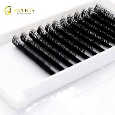 China Easy Fan Lashes Wholesale Private Label Matte Black Volume Extensions Premium Volume Lash Cashmere Mink Silk Eyelash Extensions for sale