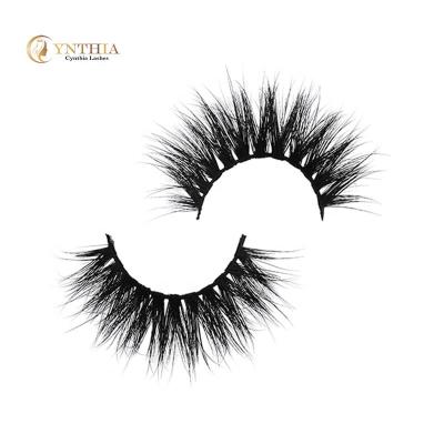 China Long Real Natural Wholesale Luxury Custom Packaging 100% Handmade 3d Mink Fur Eyelash With Private Label Packaging for sale