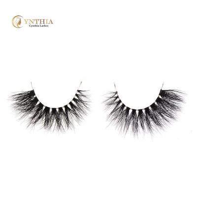 China Handmade Fake Mink Strip Eyelashes Vendor Handicraft private label natural silk 3d lashes own brand for sale