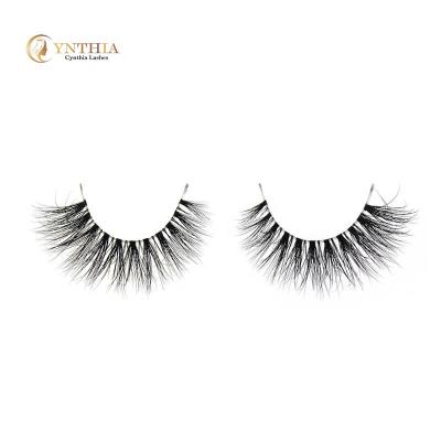 China Wholesale Natural Invisible Light Strip Mink Lashes 3D Fur Strip Lashes lashpackaging 17mm eyelash box eye lashesh seller with case for sale