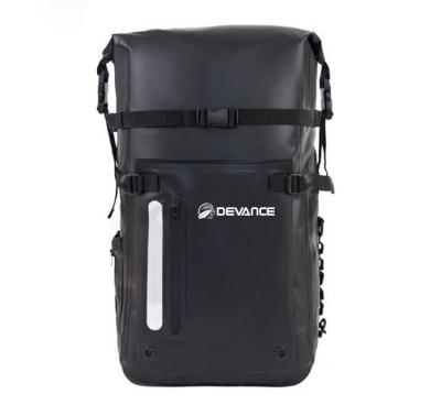 China Waterproof. Foldable bag. Lightweight heavy-duty roll-top closure with easy-access Front-Zippered pocket and cushioned padded waterproof back panel backpack for sale