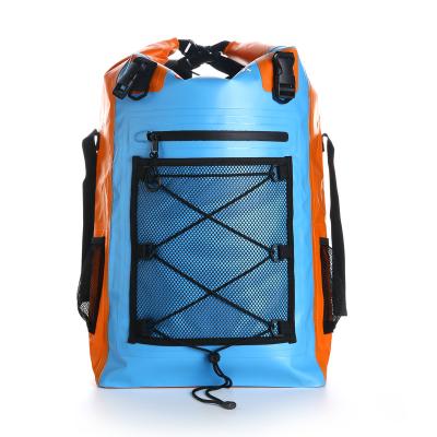 China Waterproof. Foldable bag. Large Lightweight 60L Water Sports Hiking Waterproof PVC Backpack Rolling Bag Trekking for sale