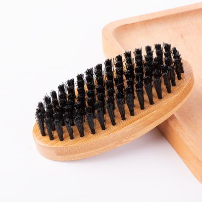 China Wholesale Custom Multifunctional Natural Logo Wooden Board Beard Brush for Beards for sale