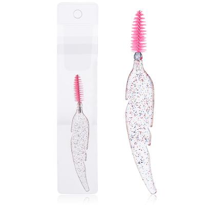 China Transparent Eye Lash Brush Smudge Brush Foil Mascara Wands Applicator Eye Lash Brush for sale