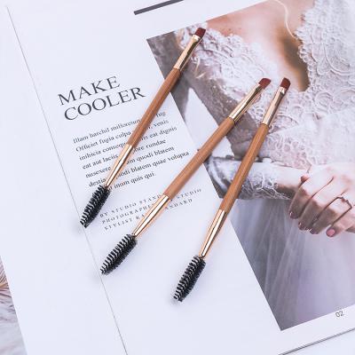 China Angular Blush 2019 NEW Wholesale 10pcs/lot Beauty Cosmetics Double Sided Eyebrow Brush Lip Brush Single Eye Makeup Brush for sale