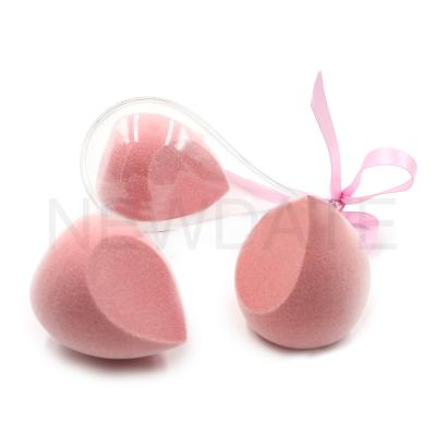 China Beauty Micro Facial Latex Fiber Velvet Microfiber Makeup Sponge Powder Puff Free Cosmetic Makeup Make Up Sponge for sale