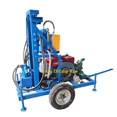 China small farms water well diesel hydraulic drilling rig/gasoline drilling rig/tractor drilling rig for sale