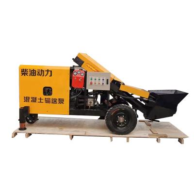 China Construction Engineering 28kw Mini Hydraulic Type Concrete Pump Cement Mortar Conveying Pump For Pouring Use for sale