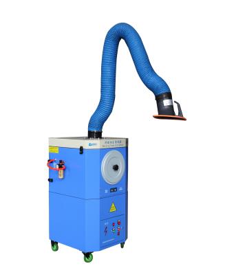 China Professional Portable Mobile Building Material Stores Welding Fume Extractor For Laser Cutting Electrostatic Smoke Filter for sale