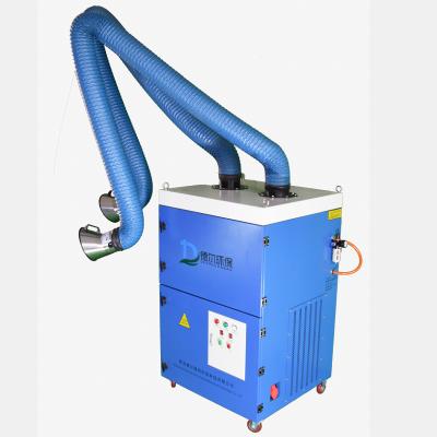 China Building Material Shops DER-VE3600S Portable Welding Fume Extractor / Pulse Jet Dust Collector With Fume Damper Hoses for sale