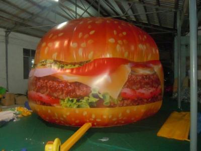 China Inflatable giant advertising hamburge / inflatable product replica / giant promotion inflatables for sale