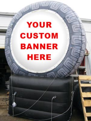 China inflatable product model replica / inflatable tire  / PVC Inflatable giant tire advertising for sale