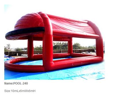 China Inflatable pool / inflatable water pool / giant swimming pool with Canopy for sale