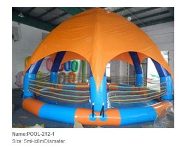 China Inflatable pool / inflatable water pool / giant round pool with Canopy for sale