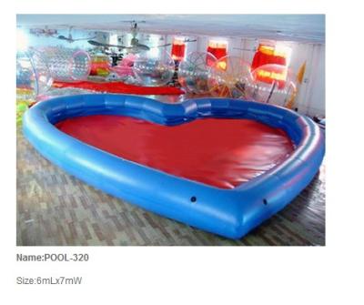 China Inflatable pool / inflatable water pool / giant heart shape pool for sale